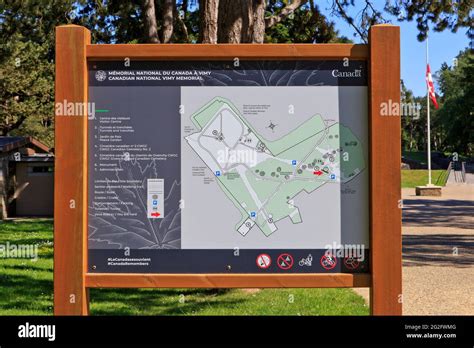 canadian national vimy memorial map.